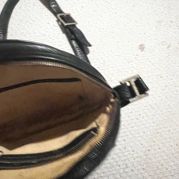 MCM Vintage Luxury timeless Black Embossed Crossbody Bag - Picture 2 of 5